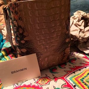 BRAHMIN---LEOPARD AMELIA (Bucket Bag)